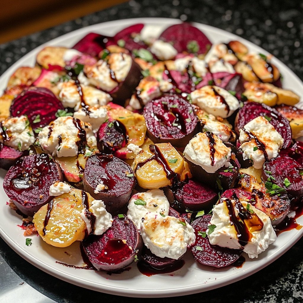 Romantic Roasted Beet and Goat Cheese Salad