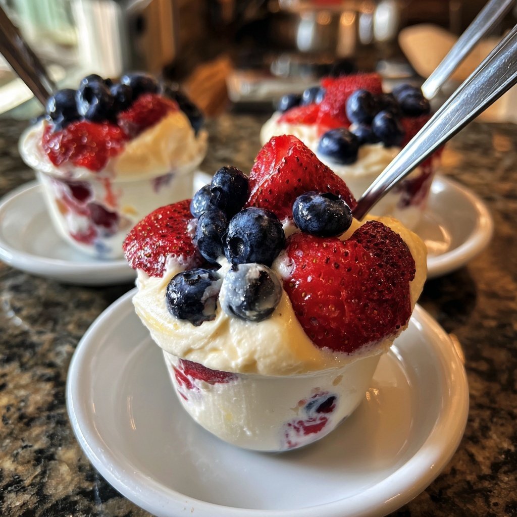 Vanilla Berry Yogurt Cups