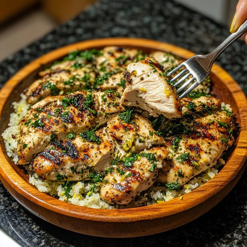 Grilled Lemon Herb Chicken Bowl