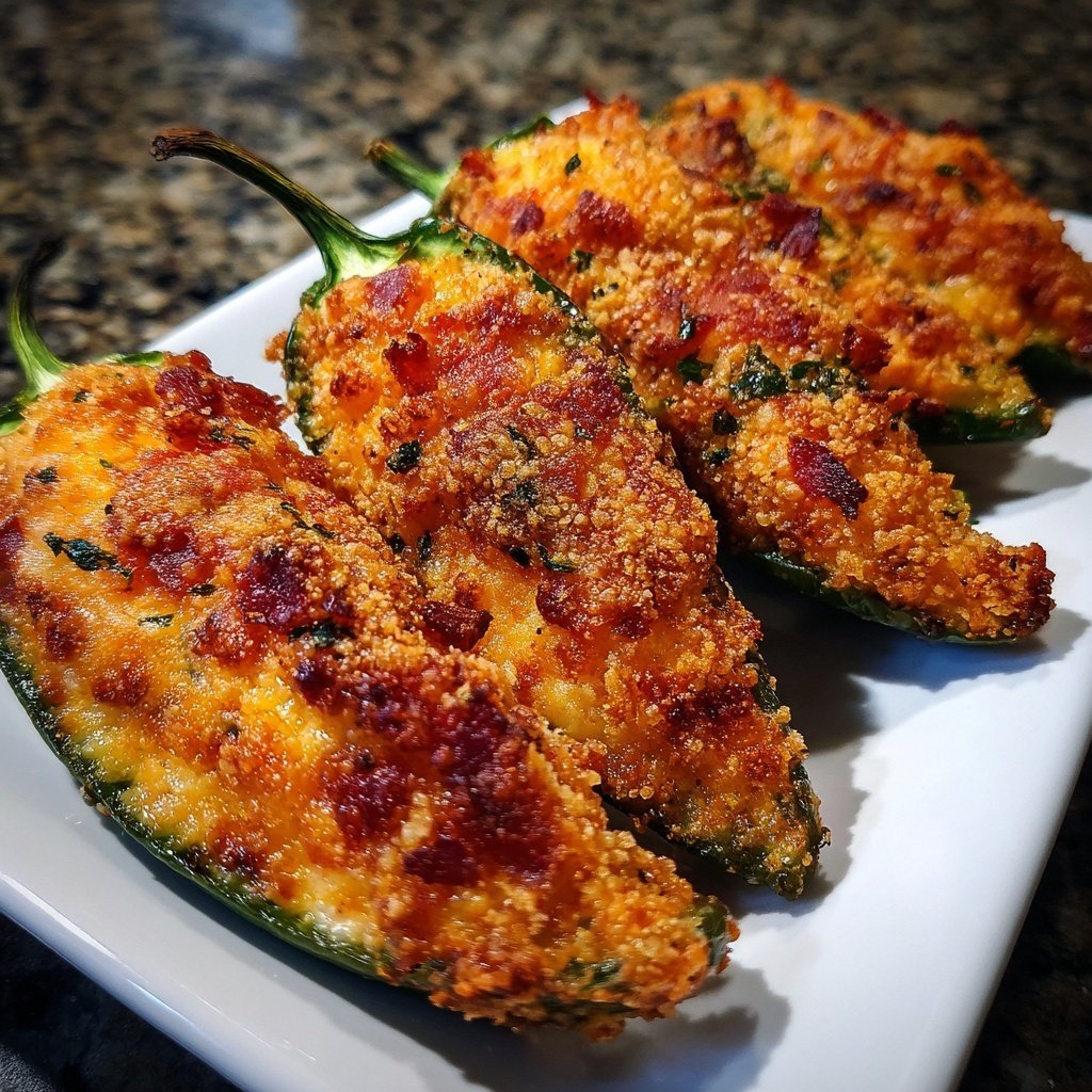 Jalapeno Poppers with Cheddar Filling