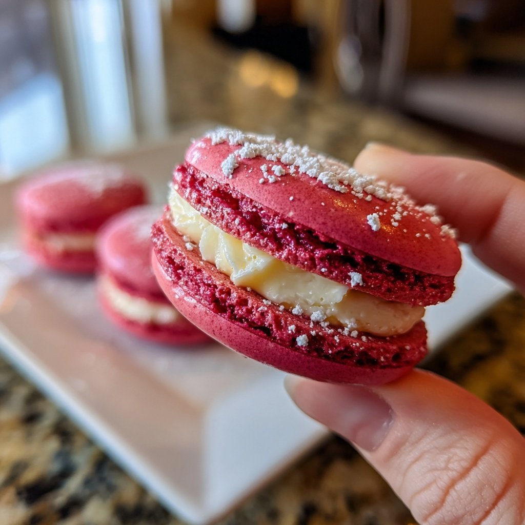 Macarons with Raspberry Filling
