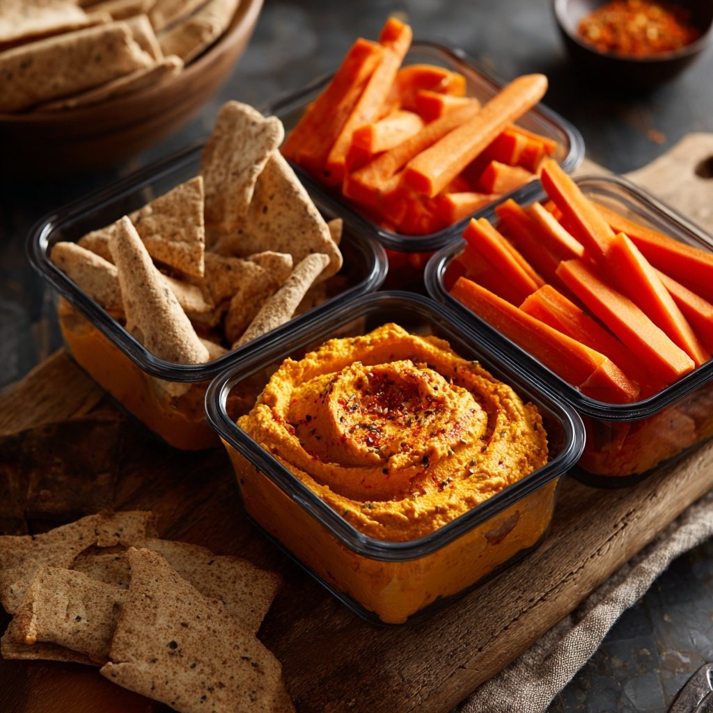 Healthy Snack Hummus Snack Boxes