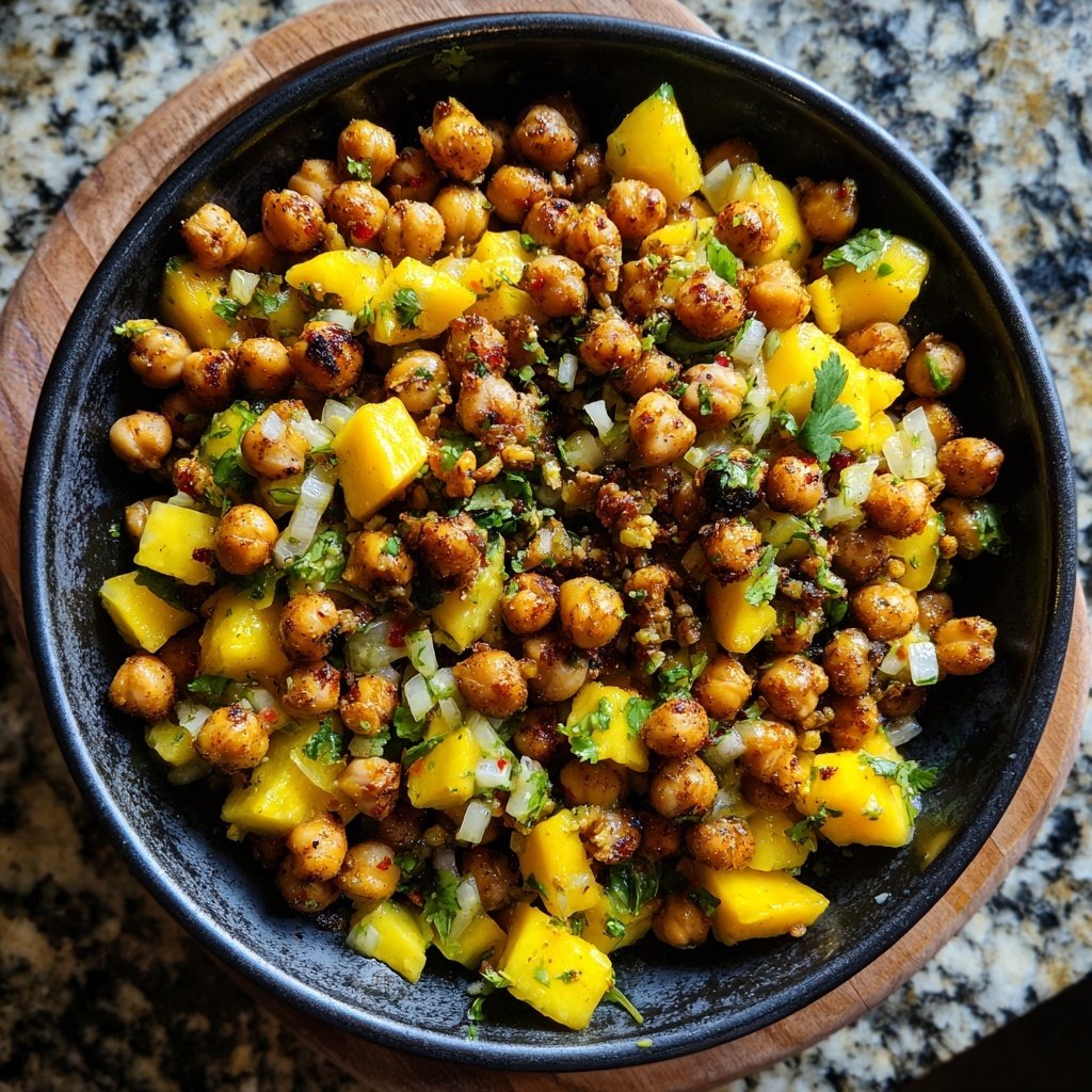 Jamaican Mango Chickpea Salad