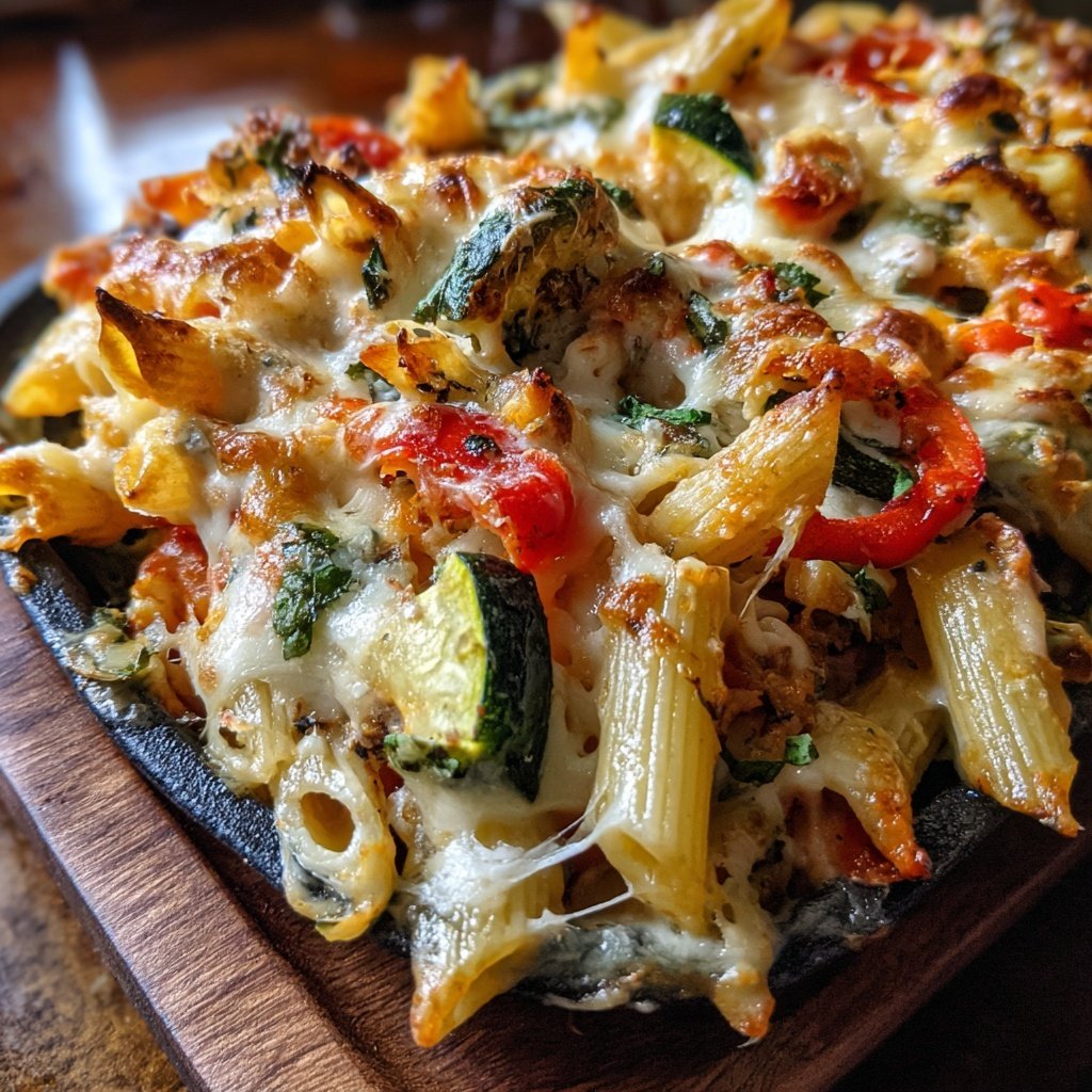 Herb Roasted Veggie Pasta Bake