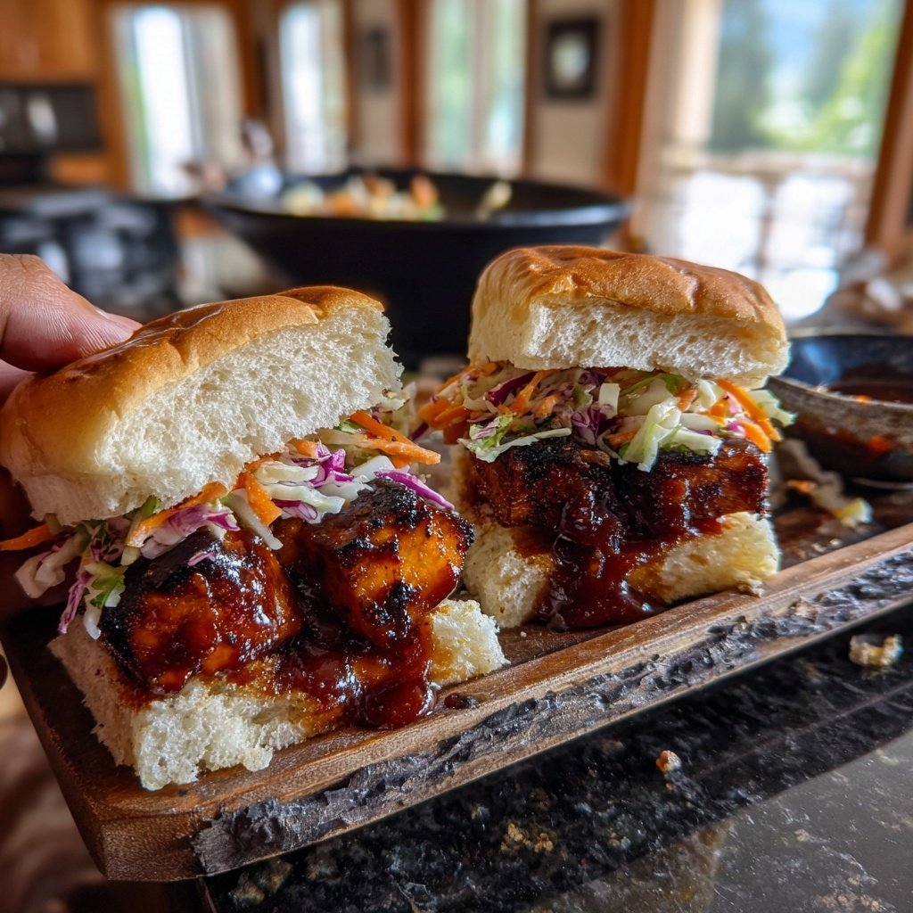 BBQ Tofu Sliders