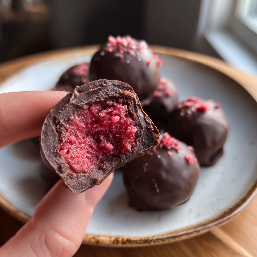 Chocolate Raspberry Truffles